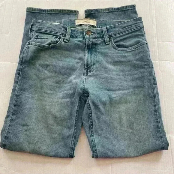 Hollister  Women's Classic Straight Eric Flex  Denim Blue Jeans Size W30 L30 - Picture 1 of 3
